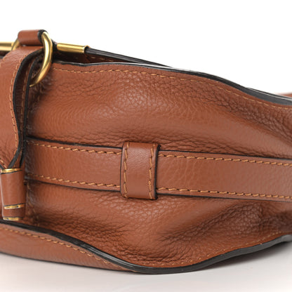 Chloe Calfskin Mini Marcie Round Crossbody Bag Tan 9 of 14