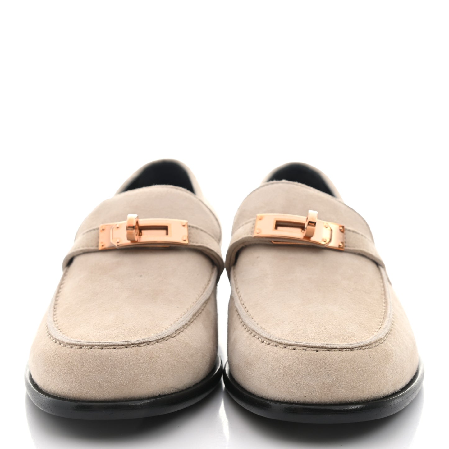 Suede Goatskin Womens Destin Loafer 38 Blanc Gomme