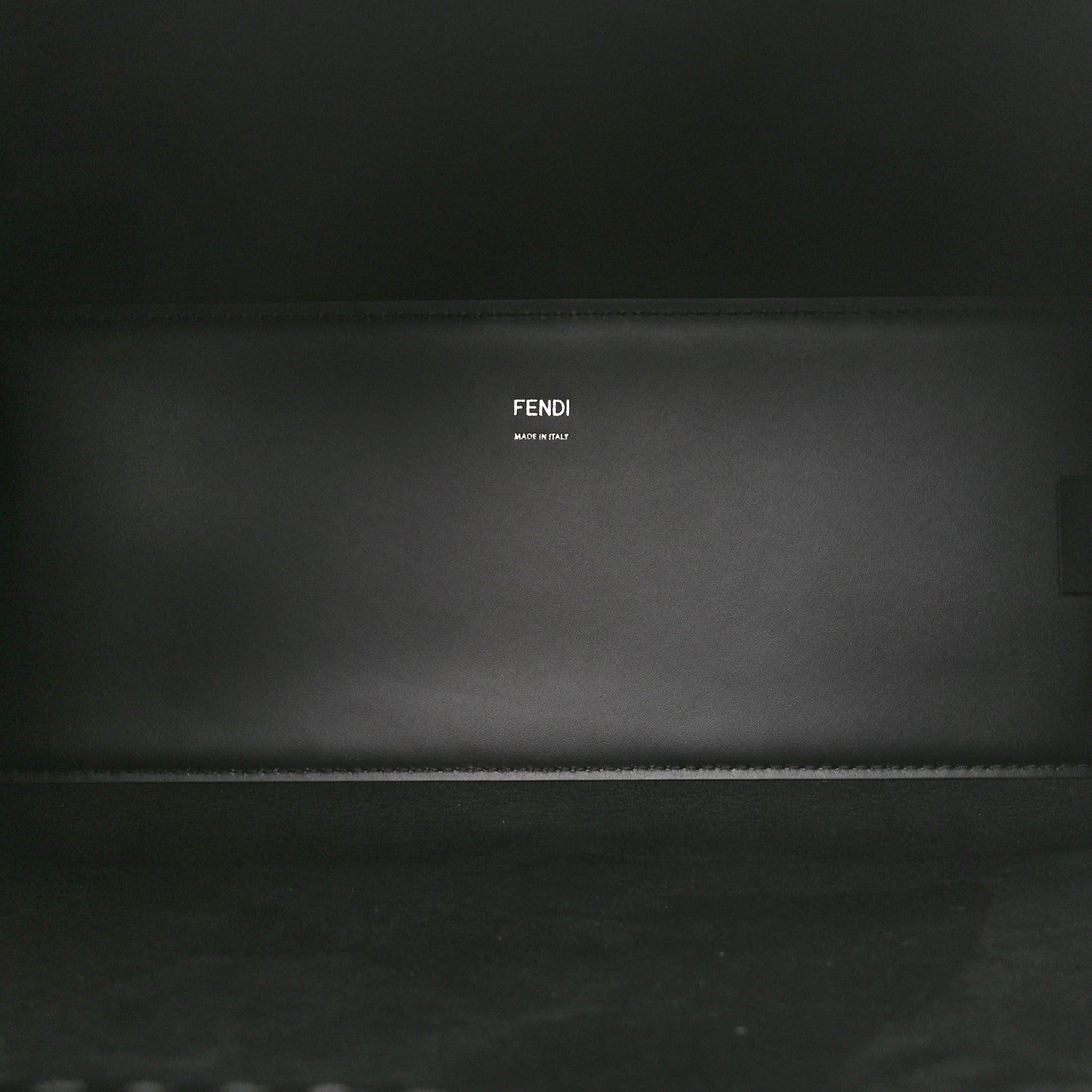 Vitello King Plexiglass Medium Fendi Sunshine Shopper Tote Black White