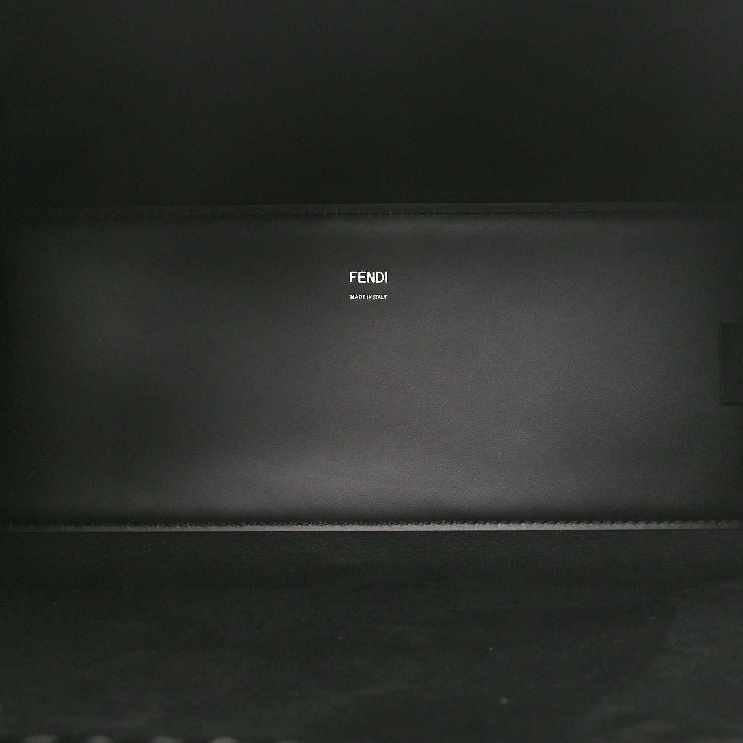 Fendi Vitello King Plexiglass Medium Fendi Sunshine Shopper Tote Black White 5 of 9