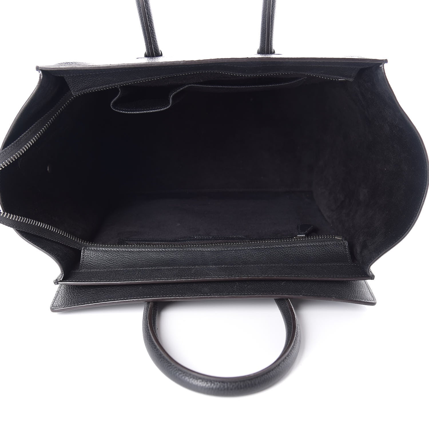 Celine Drummed Calfskin Mini Luggage Black 5 of 12