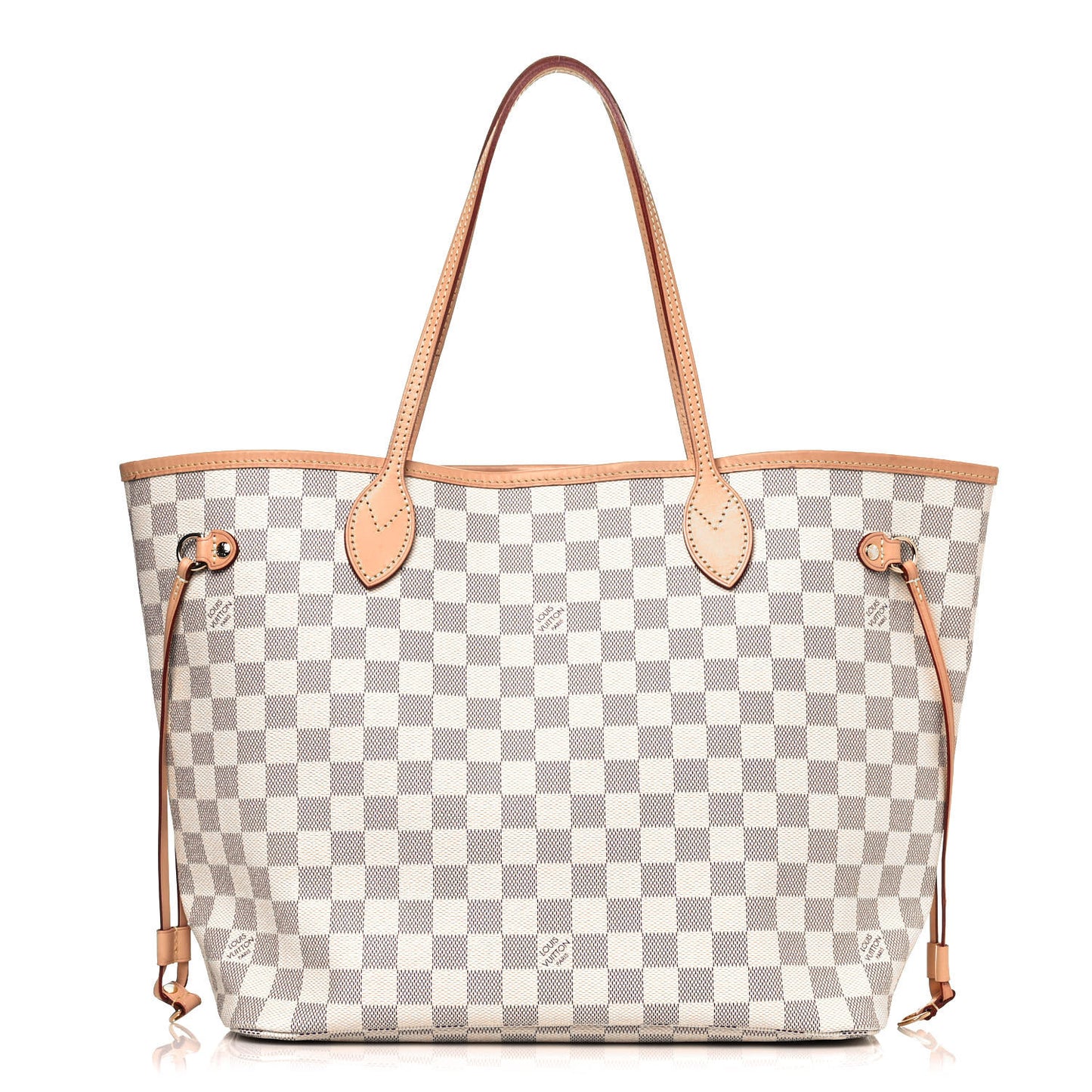 Damier Azur Neo Neverfull MM Rose Ballerine