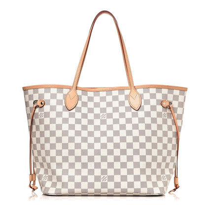 Louis Vuitton Damier Azur Neo Neverfull MM Rose Ballerine 1 of 13