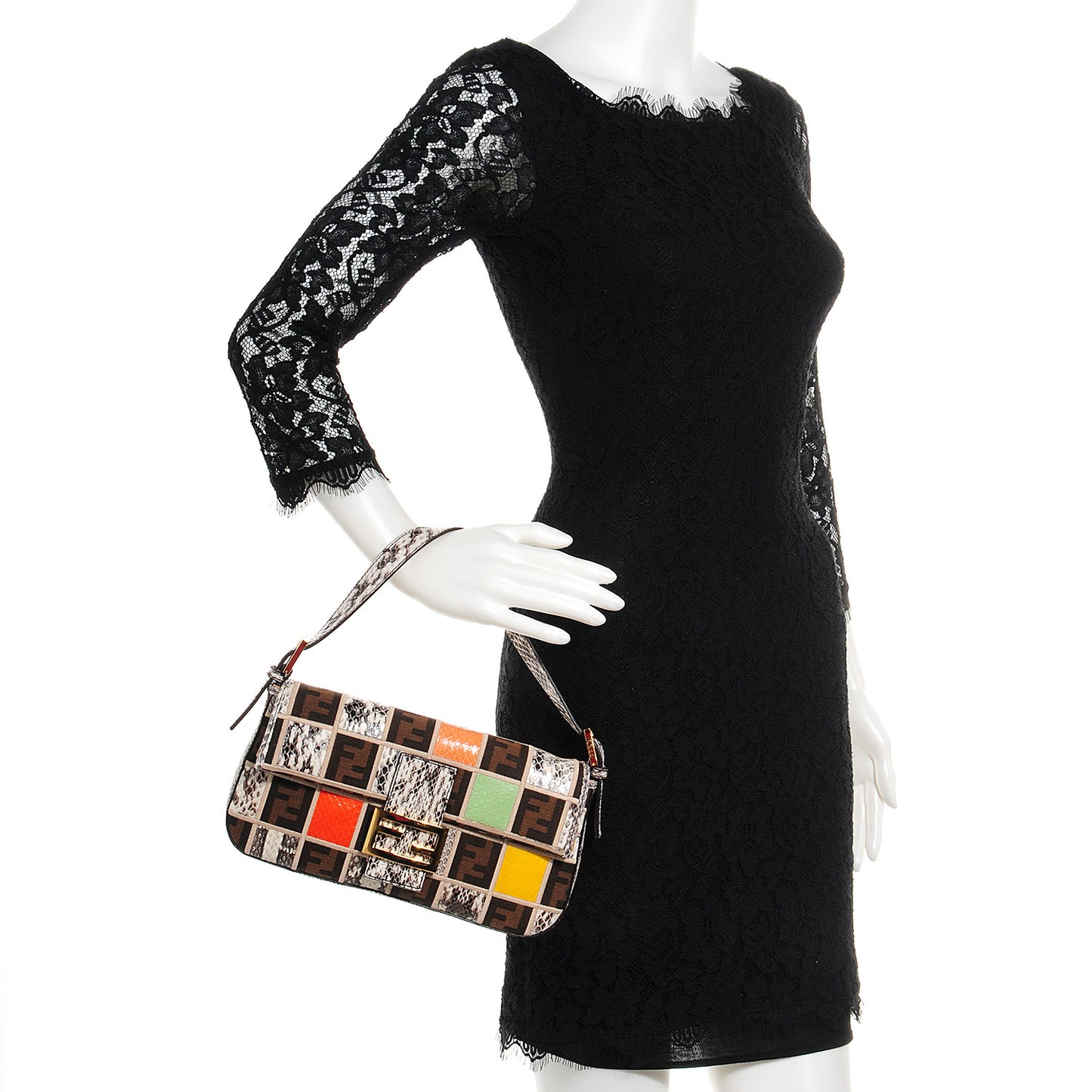 Ayers Zucca Patchwork Baguette Multicolor