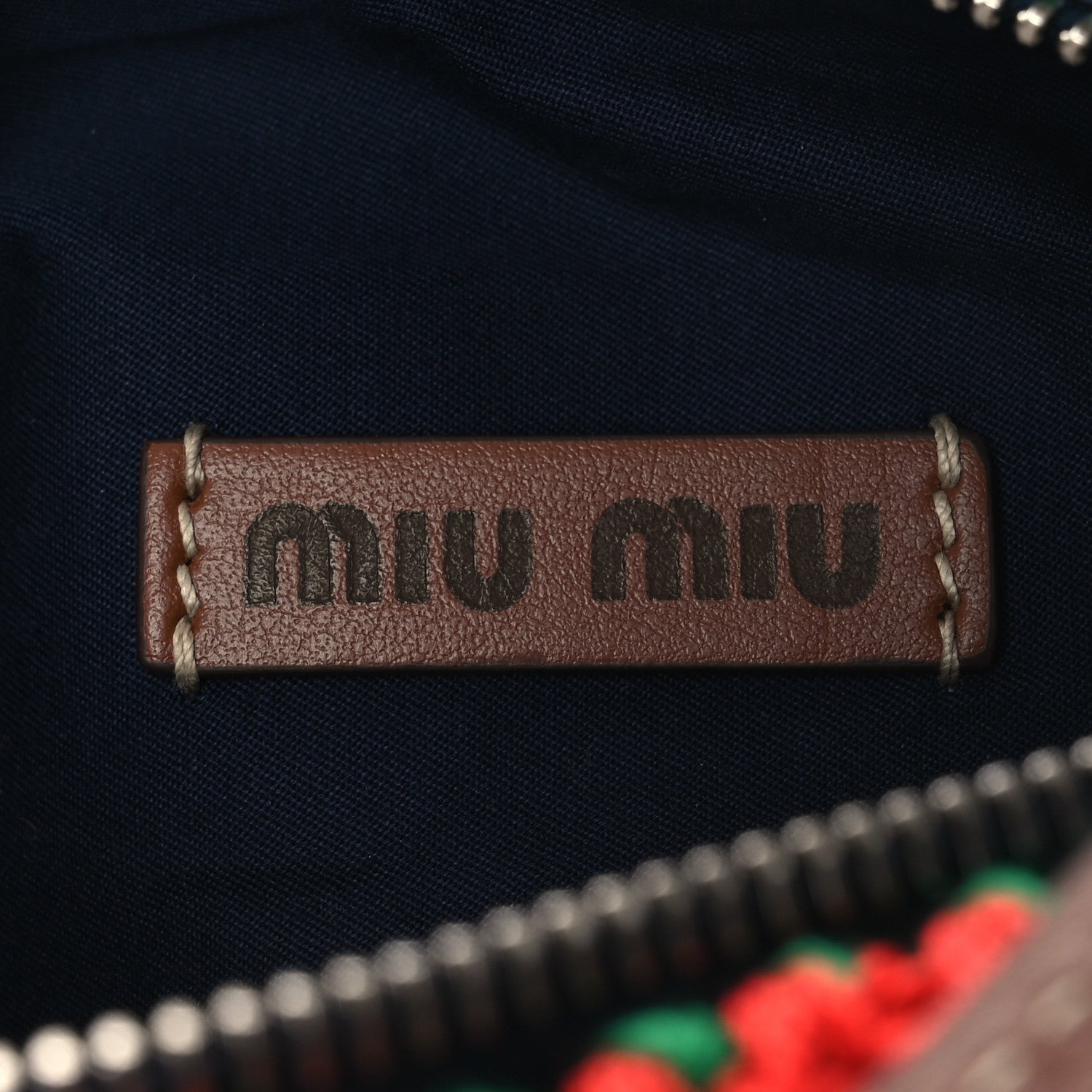 Miu Miu Fabric Crochet Pouch Multicolor 6 of 12