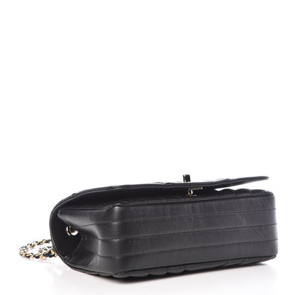 Chanel Calfskin Chevron Quilted Mini Statement Flap Black 4 of 9