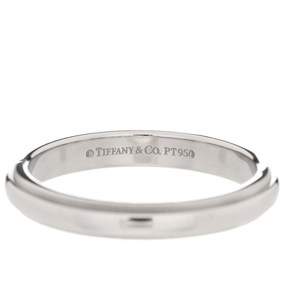 Tiffany Platinum 3mm Together Milgrain Wedding Band Ring 55 7.25 4 of 4