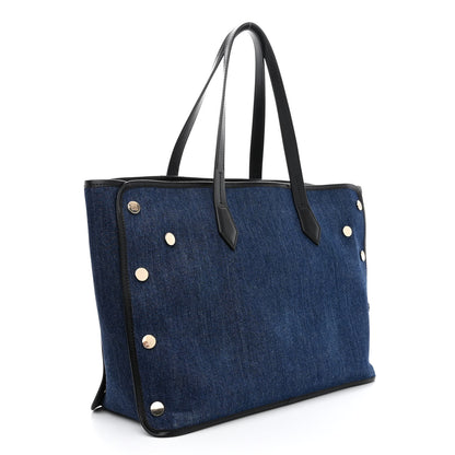 Givenchy Denim Medium Logo Bond Shopper Tote Blue 3 of 11
