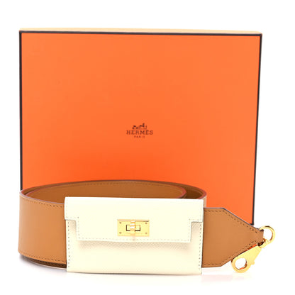 Hermes Swift Epsom Pocket Kelly Shoulder Strap Sesame Craie 5 of 6