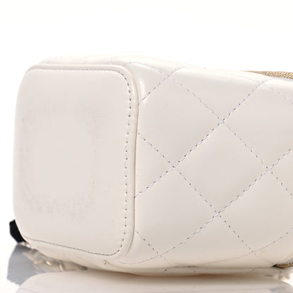 Chanel Lambskin Quilted My Chanel Lady Vanity Case With Chain White 10 of 10