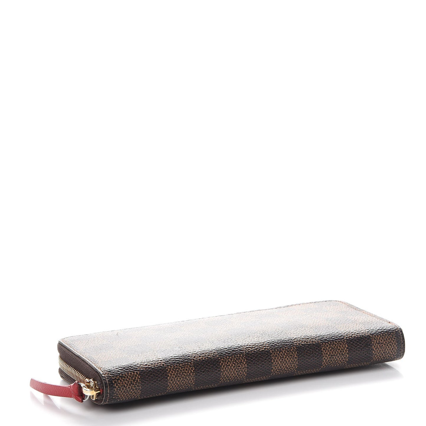 Damier Ebene Clemence Wallet Cherry