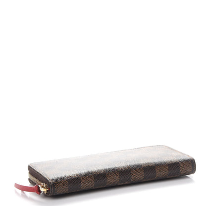 Louis Vuitton Damier Ebene Clemence Wallet Cherry 4 of 10