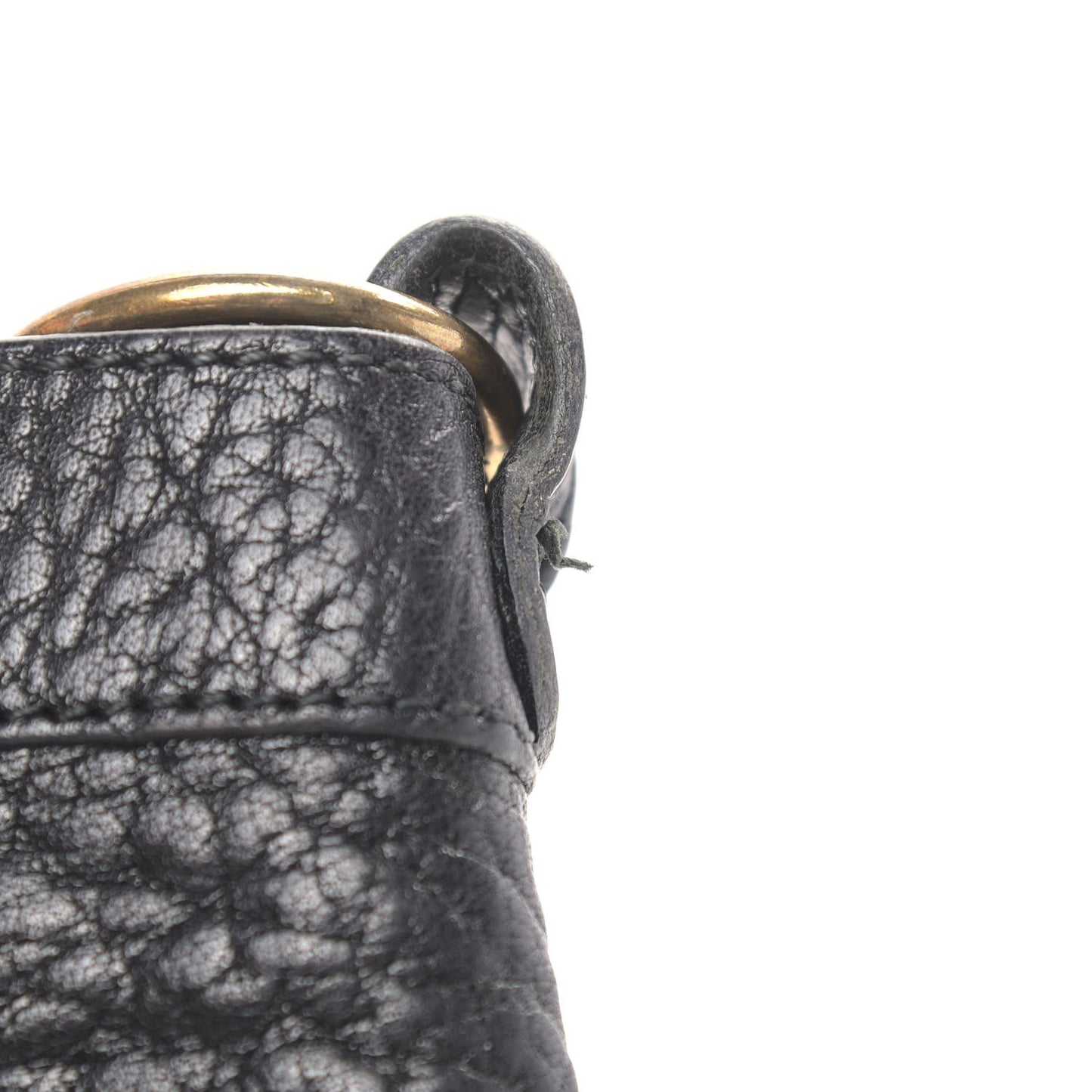 Pebbled Caribou Classic Hardware First Black