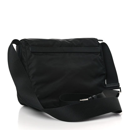 Prada Tessuto Nylon Saffiano Vela Messenger Bag Black 3 of 9