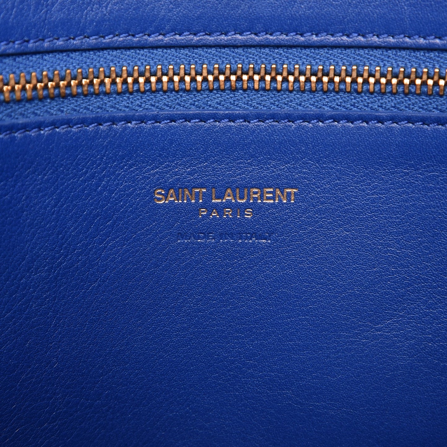 Calfskin Small Monogram Cabas Blue Majorelle