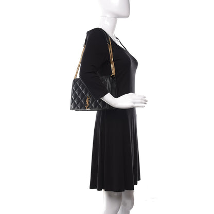 Saint Laurent Lambskin Quilted Mini Becky Chain Bag Black 2 of 10
