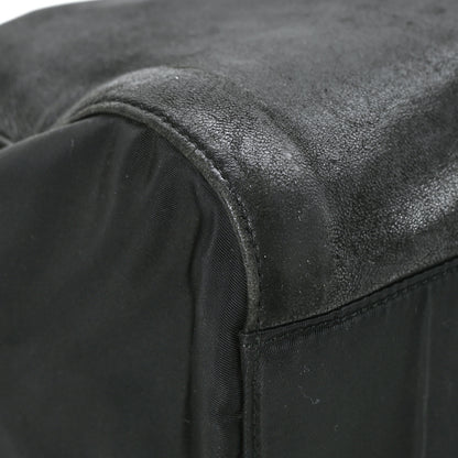 Prada Nappa Tessuto Nylon Chain Tote Black 7 of 10