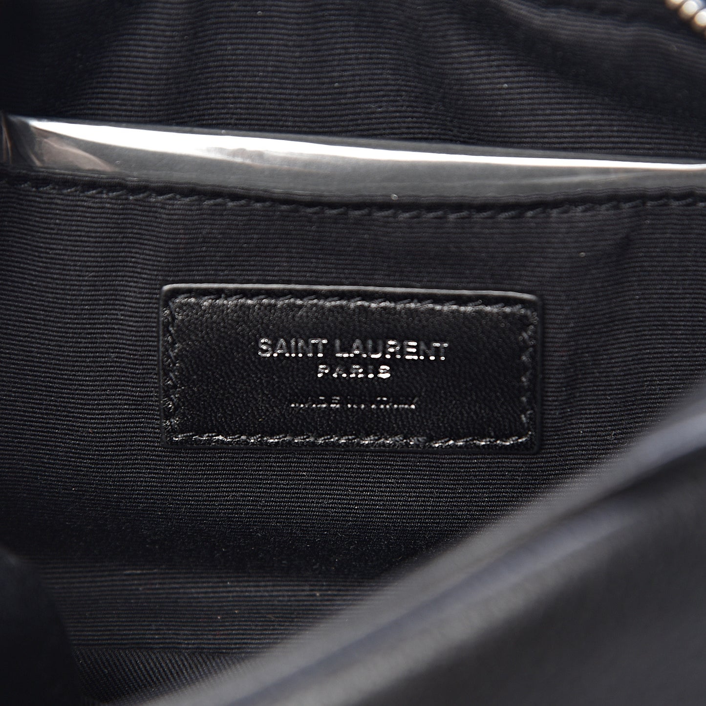 Lambskin Monogram Lou Belt Bag Black