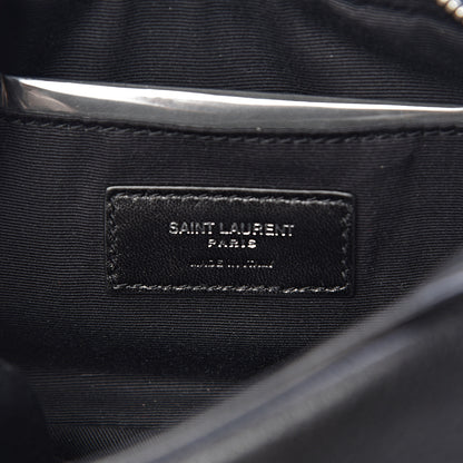 Saint Laurent Lambskin Monogram Lou Belt Bag Black 6 of 10