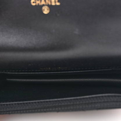 Chanel Lambskin Quilted Flap Card Holder With Cuff Black 5 of 10