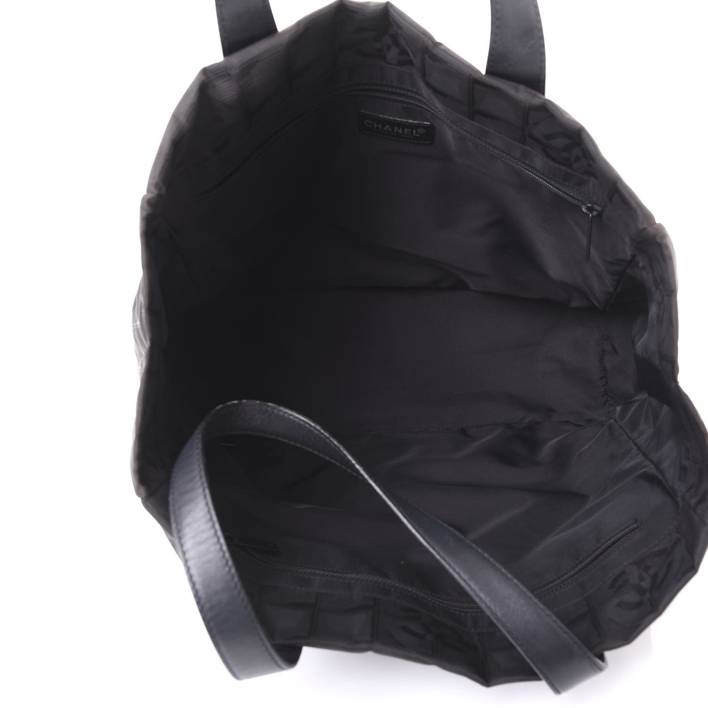 Nylon Large Travel Tote Black
