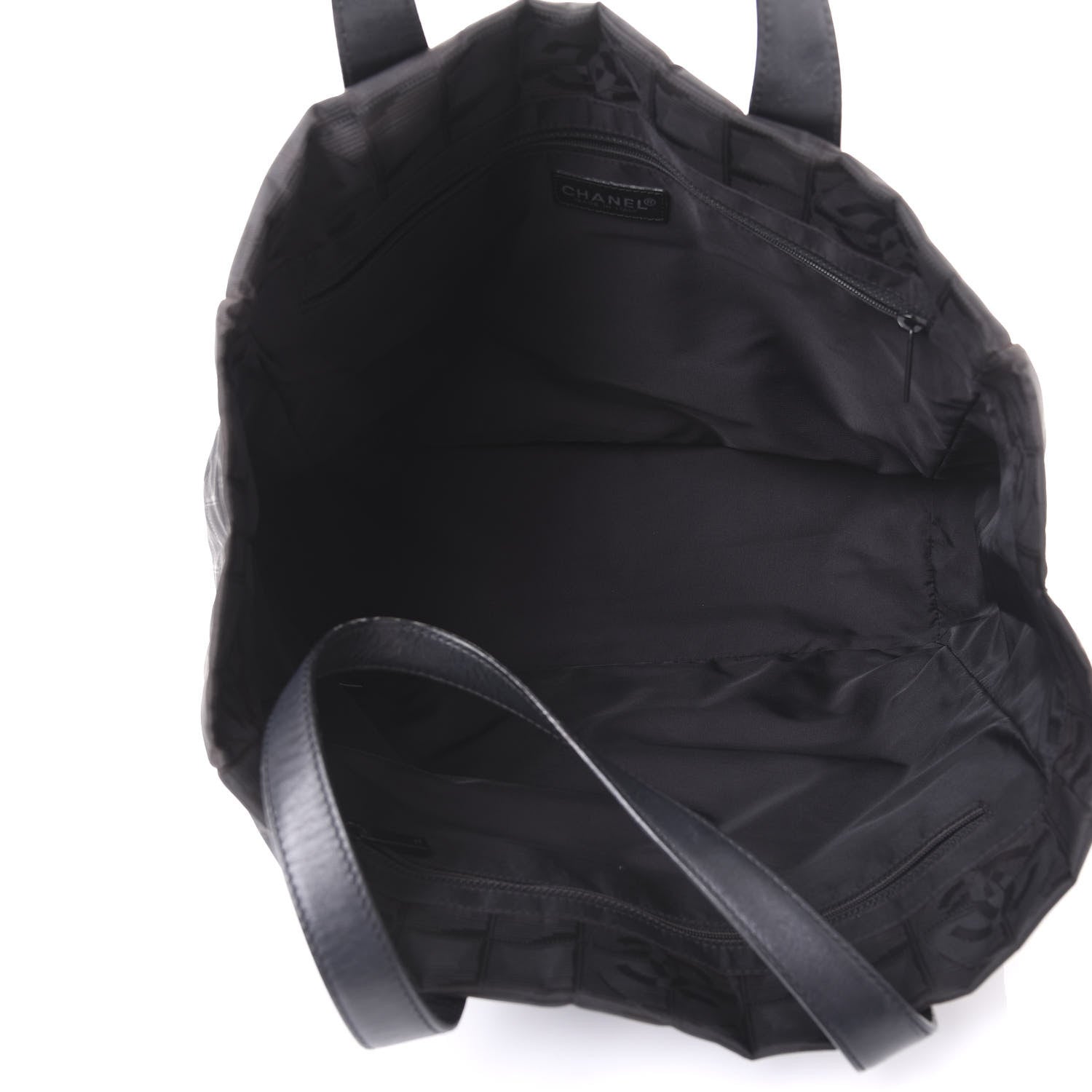 Chanel Nylon Large Travel Tote Black 4 of 12