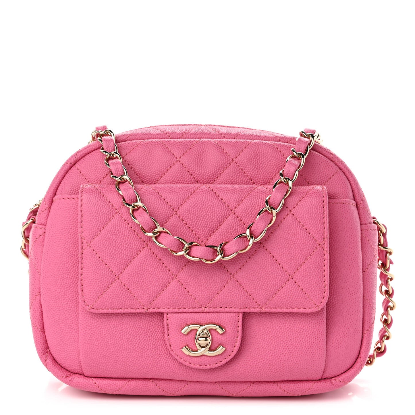 Caviar Quilted CC Day Camera Case Pink