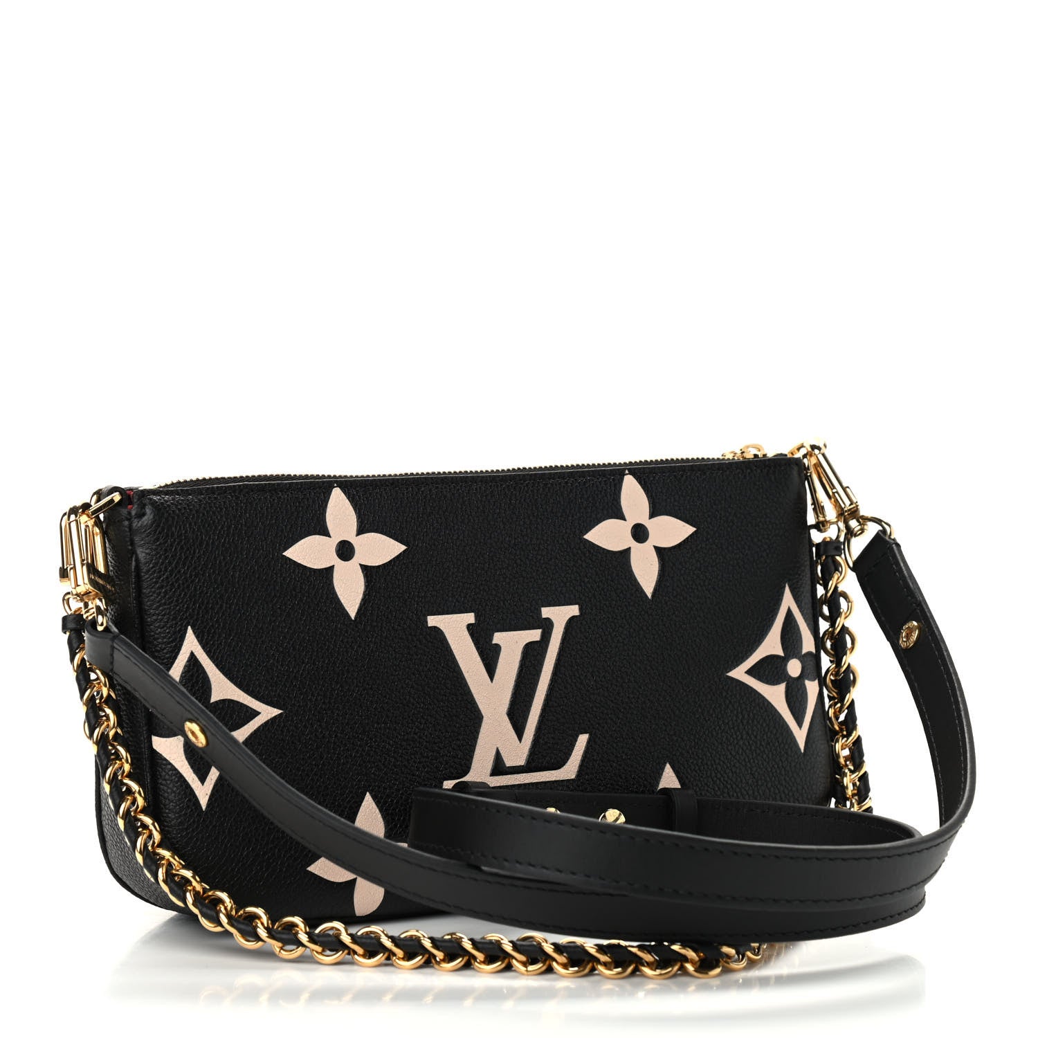 Louis Vuitton Empreinte Monogram Giant Multi Pochette Accessories Black Beige 3 of 10