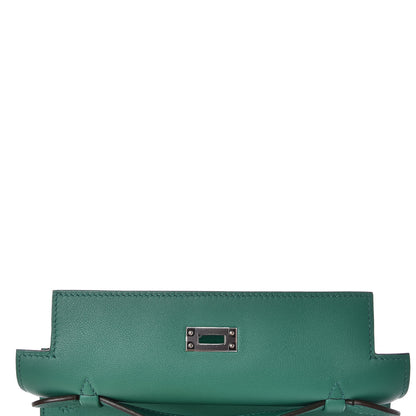Hermes Swift Kelly Pochette Clutch Vert Vertigo 19 of 29