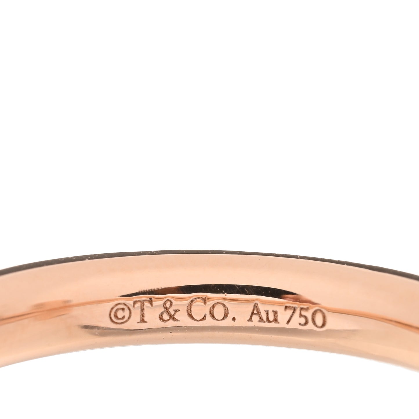 18K Rose Gold Diamond 2.5mm T T1 Ring 51 5.75