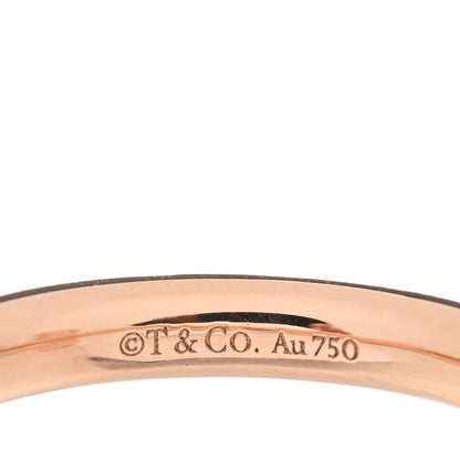 Tiffany 18K Rose Gold Diamond 2.5mm T T1 Ring 51 5.75 4 of 5