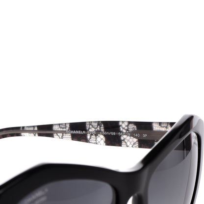 Chanel Lace Effect Sunglasses 5296 Black 6 of 9