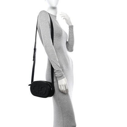 Salvatore Ferragamo SALVATORE FERRAGAMO Calfskin Double Gancio Crossbody Bag Black 2 of 10