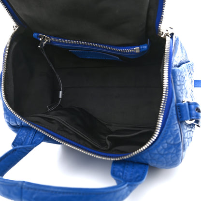Alexander Wang Pebbled Lambskin Rockie Royal Blue with Rhodium Hardware 7 of 8
