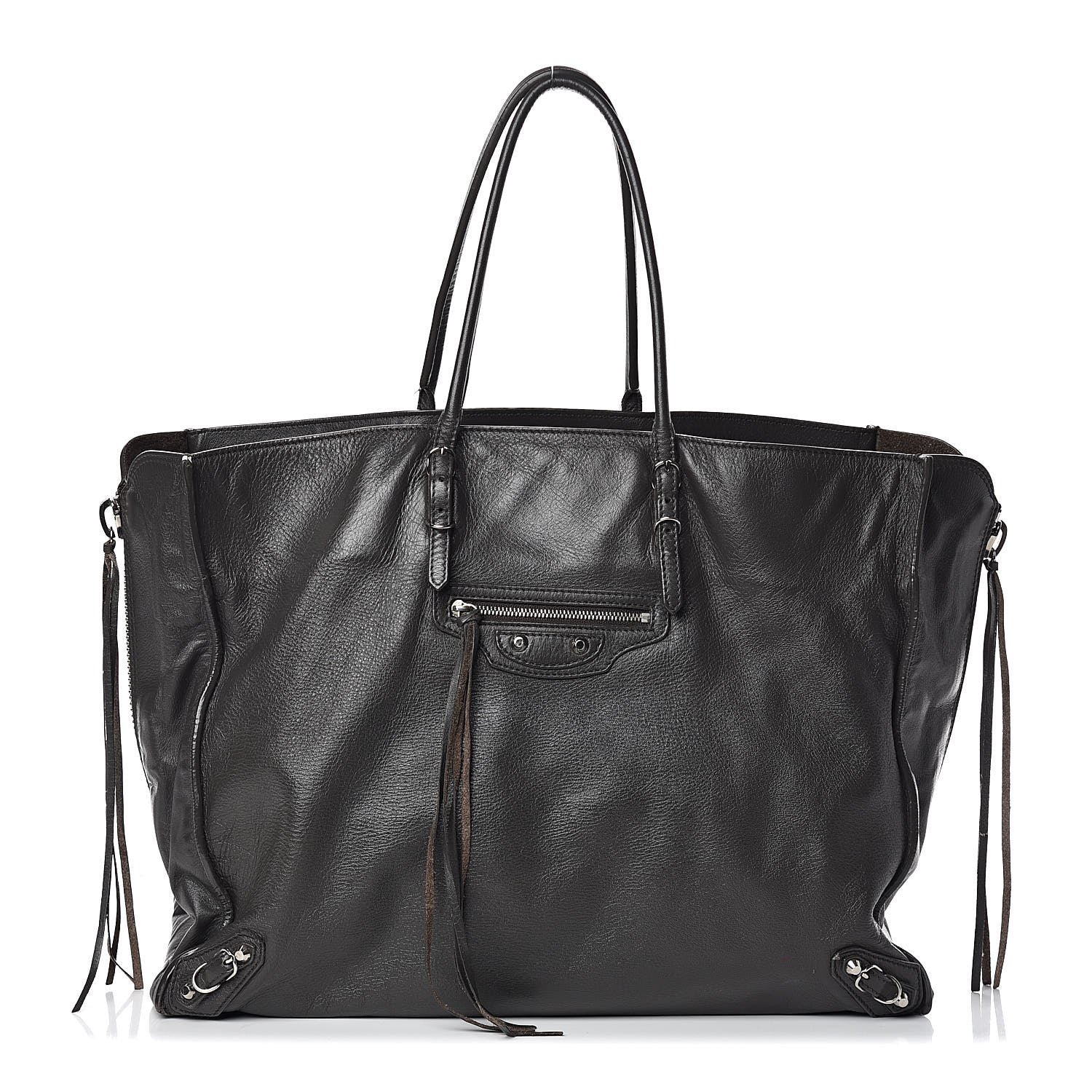 Balenciaga Veau Papier A4 Zip Around Tote Coffee 1 of 11