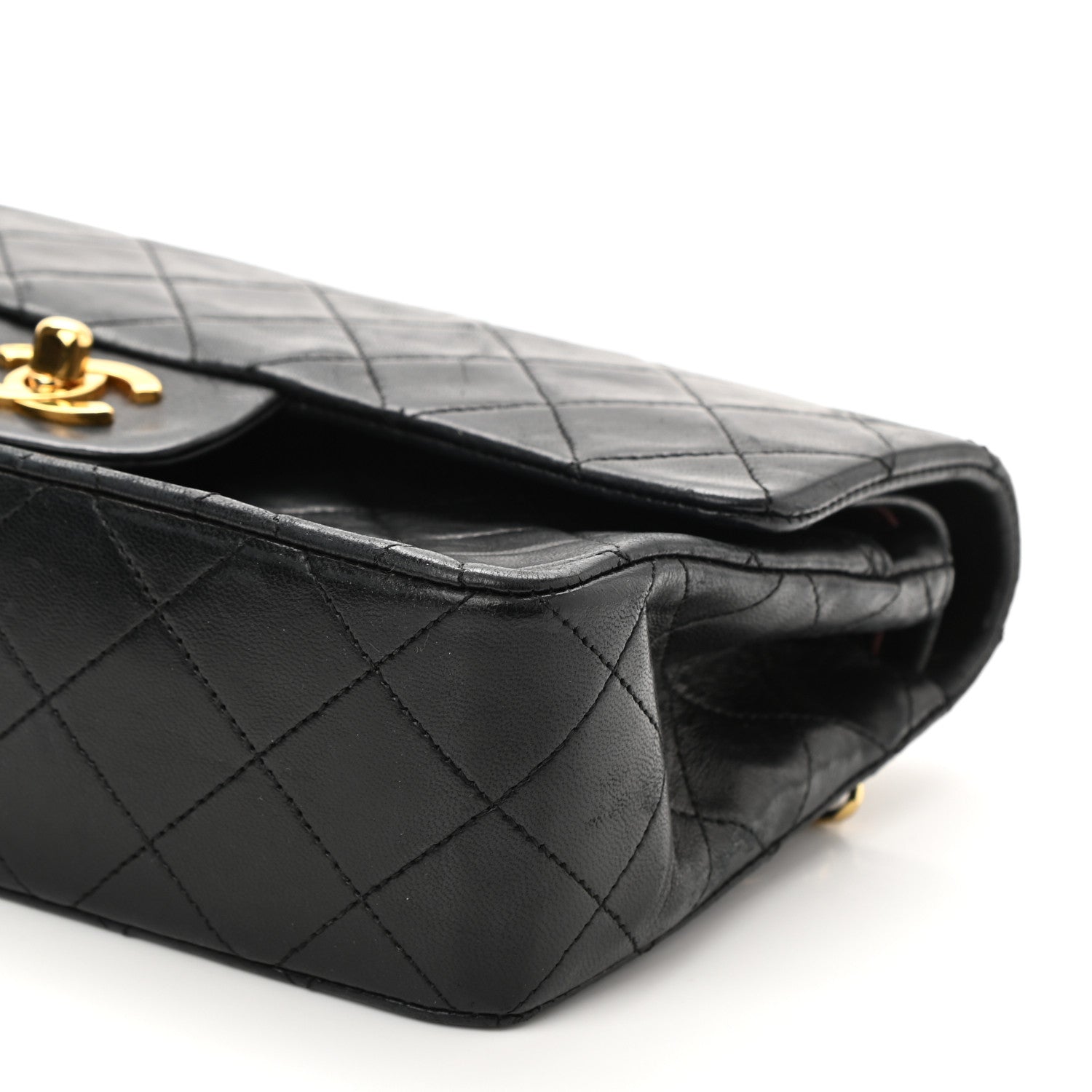 Chanel Lambskin Quilted Small Double Flap Black 10 of 10