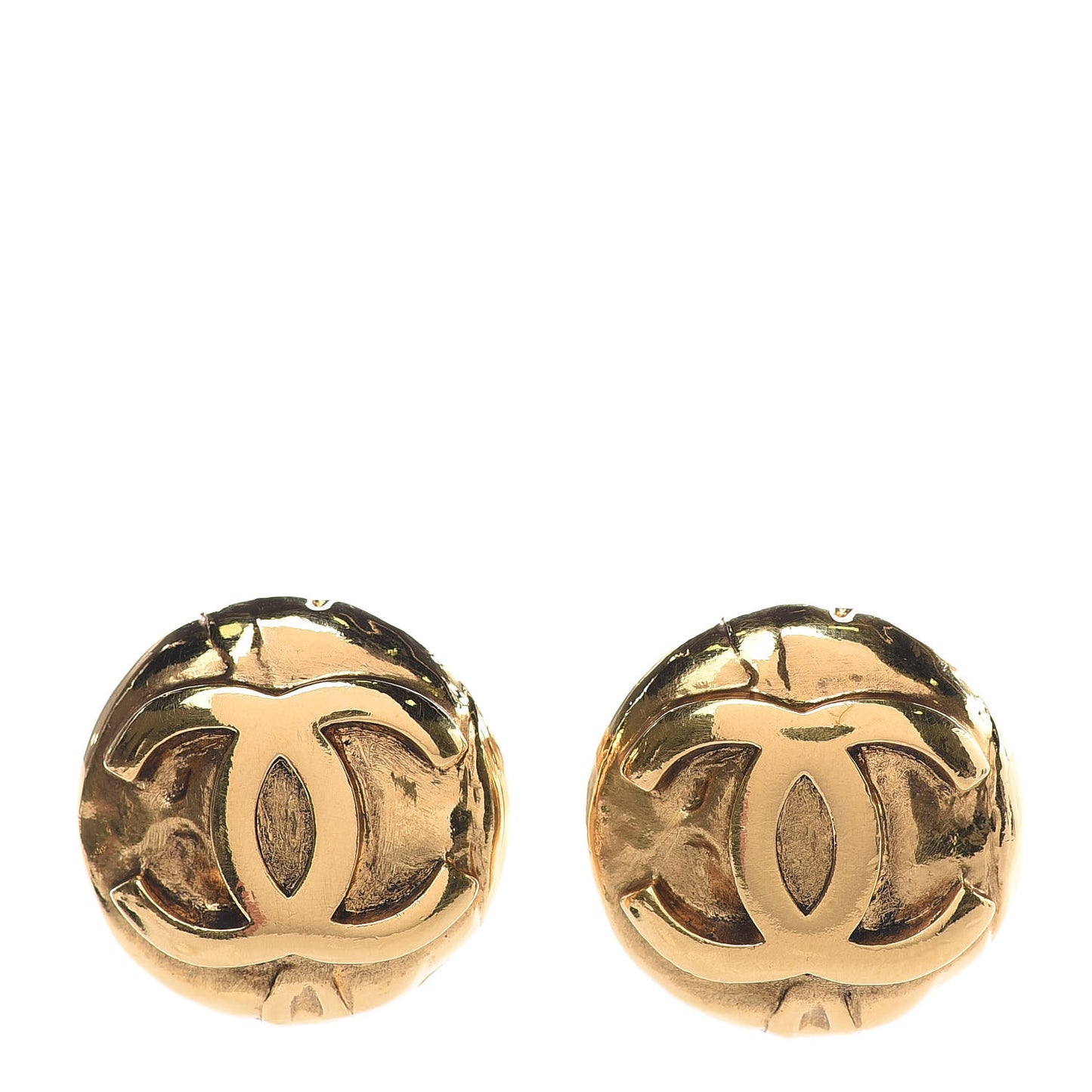 CC Clip On Earrings Gold