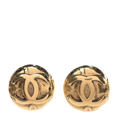 Chanel CC Clip On Earrings Gold 1 of 5