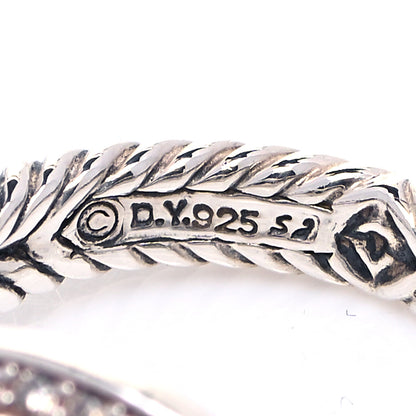 David Yurman Sterling Silver Diamond Smoky Quartz 7mm Petite Albion Ring 51 5.75 4 of 4