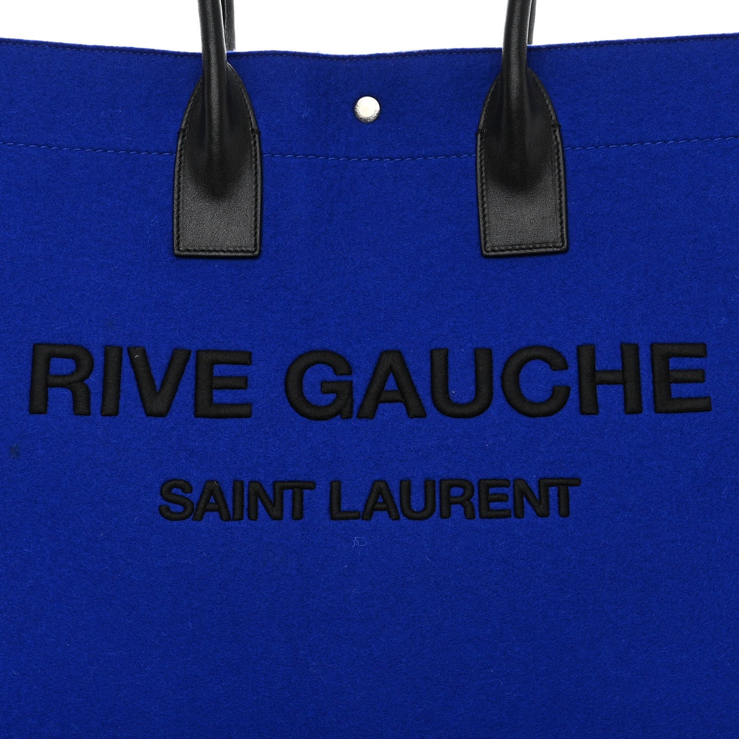 Wool Rive Gauche Tote Blue