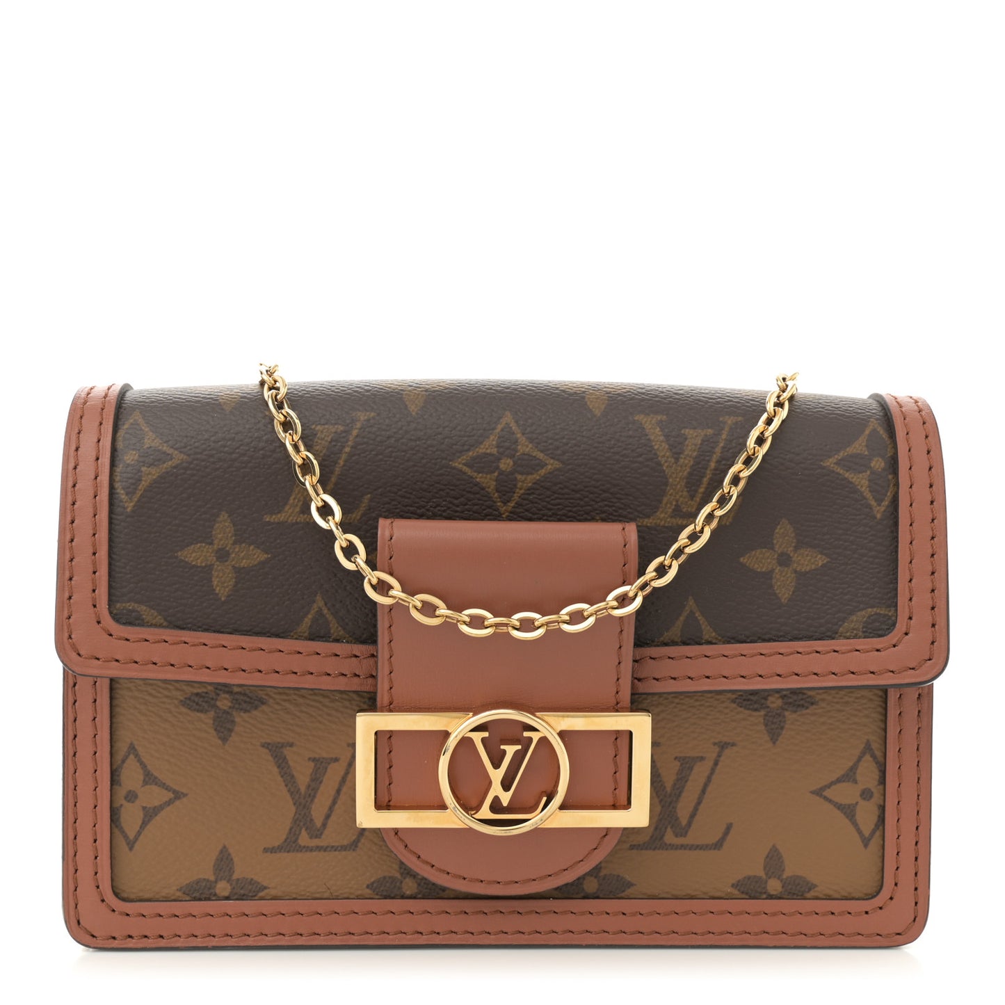 Reverse Monogram Dauphine Chain Wallet
