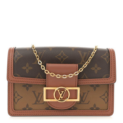 Louis Vuitton Reverse Monogram Dauphine Chain Wallet 1 of 9