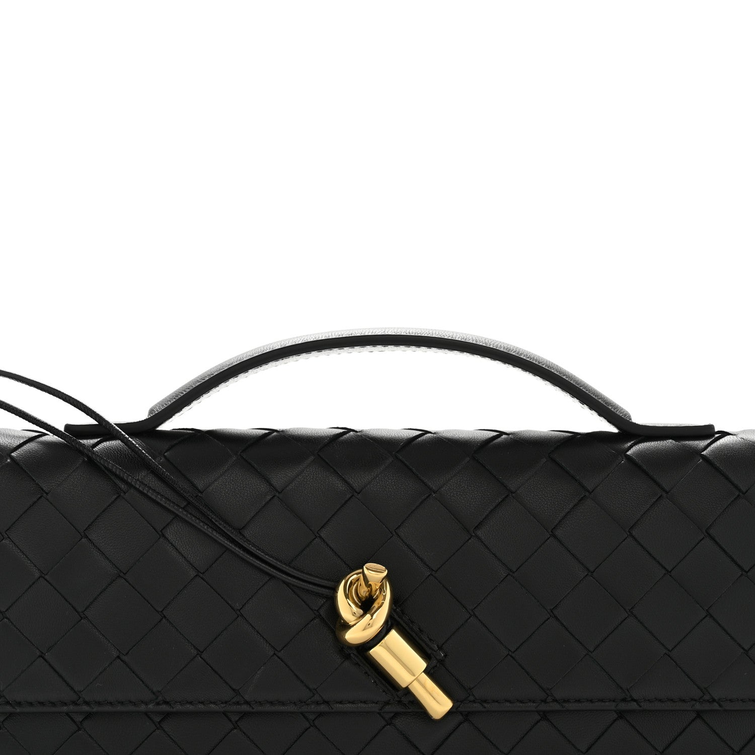Bottega Veneta Nappa Intrecciato Long Andiamo Top Handle Clutch Black 6 of 8