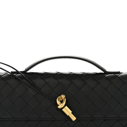 Bottega Veneta Nappa Intrecciato Long Andiamo Top Handle Clutch Black 6 of 8