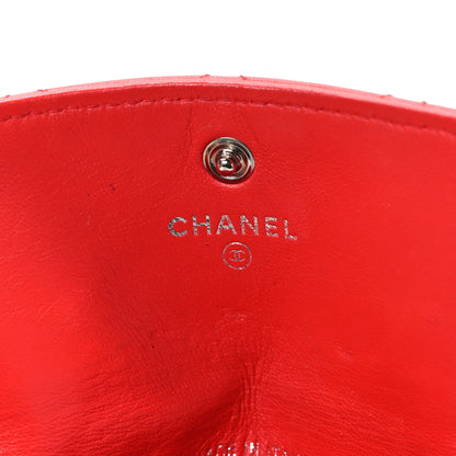 Chanel Lambskin Quilted Pouch Red 6 of 10