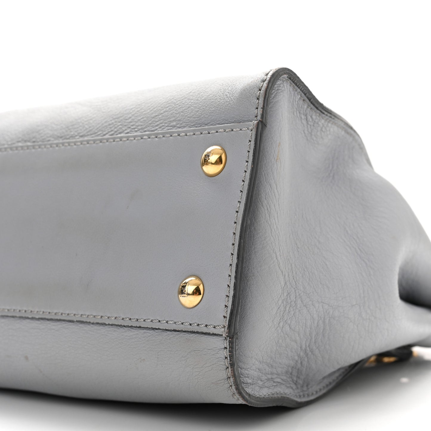 Vitello Seta Shiny Nappa Medium Peekaboo Iconic Satchel Ardesia Amido