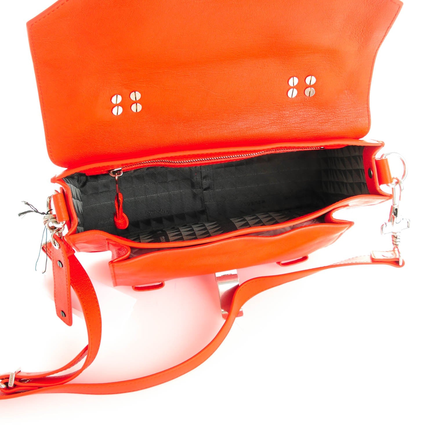 Proenza Schouler Lambskin Tiny PS1 Satchel Orange Pepper 5 of 9