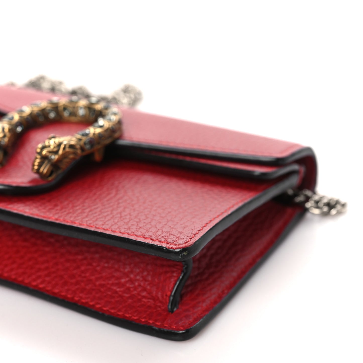 Calfskin Super Mini Dionysus Shoulder Bag Hibiscus Red