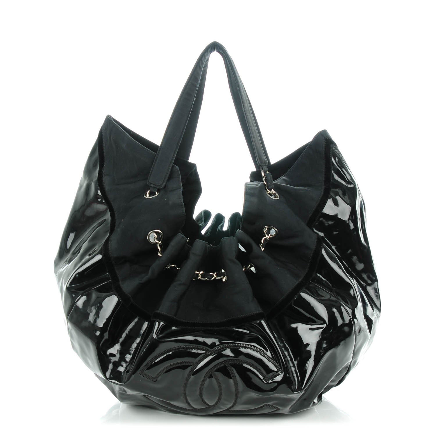 Chanel Vinyl Large Stretch Spirit Cabas Black 1 of 8