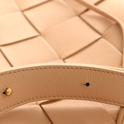 Bottega Veneta Lambskin Maxi Intrecciato Cassette Messenger Almond 12 of 13